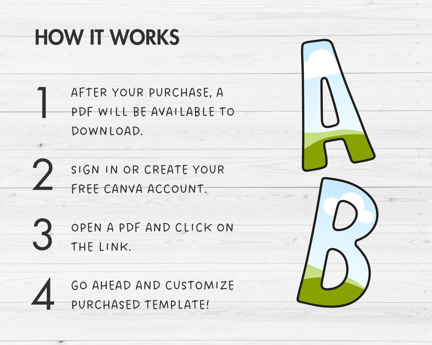Design Your Own Canva Letters, Doodle Alphabet Canva Template, Drag & Drop, Editable Canva Font, Canva Frames Bundle, Letters and Numbers