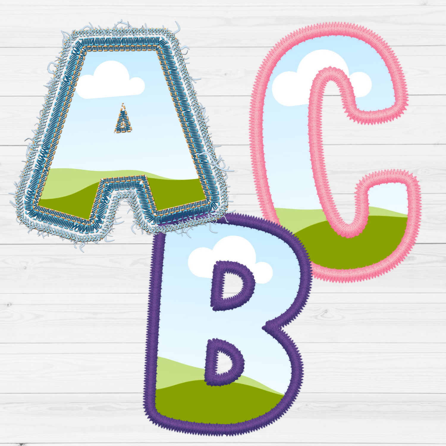 Embroidery Canva Alphabets
