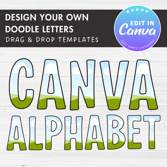 editable canva alphabet