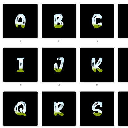 Fill Your Own Doodle Letters on Canva, Horror Alphabet, Canva Frames Bundle, Drag and Drop, Editable Canva Template, Halloween Letters PNG