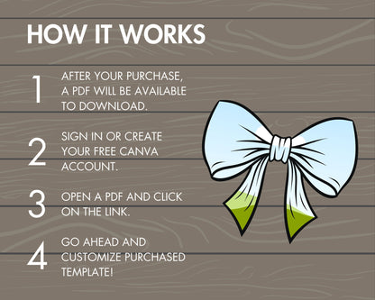 ribbon bow canva frames