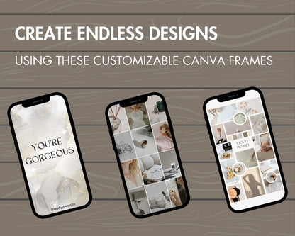 Device Mockup Bundle, Canva, Canva Phone Template, Editable Laptop Mockup, Canva Frames Bundle, Digital Product Mockup Set, Drag and Drop