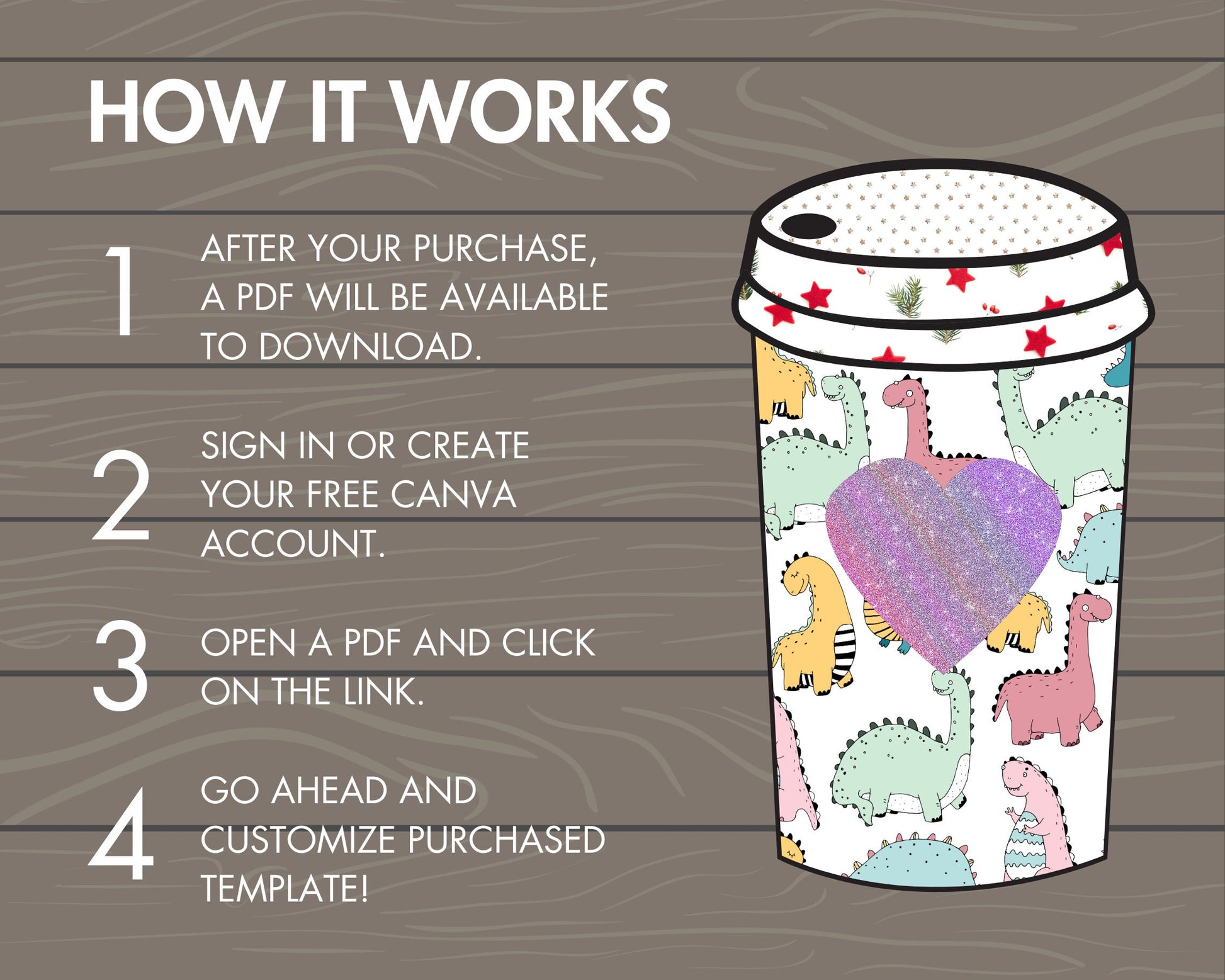 Design Your Own Coffee Cold Cups on Canva, Coffee Cup Canva Template, Easy Drag and Drop, Multi-Layer Canva Frames Bundle, Coffee Lover PNG