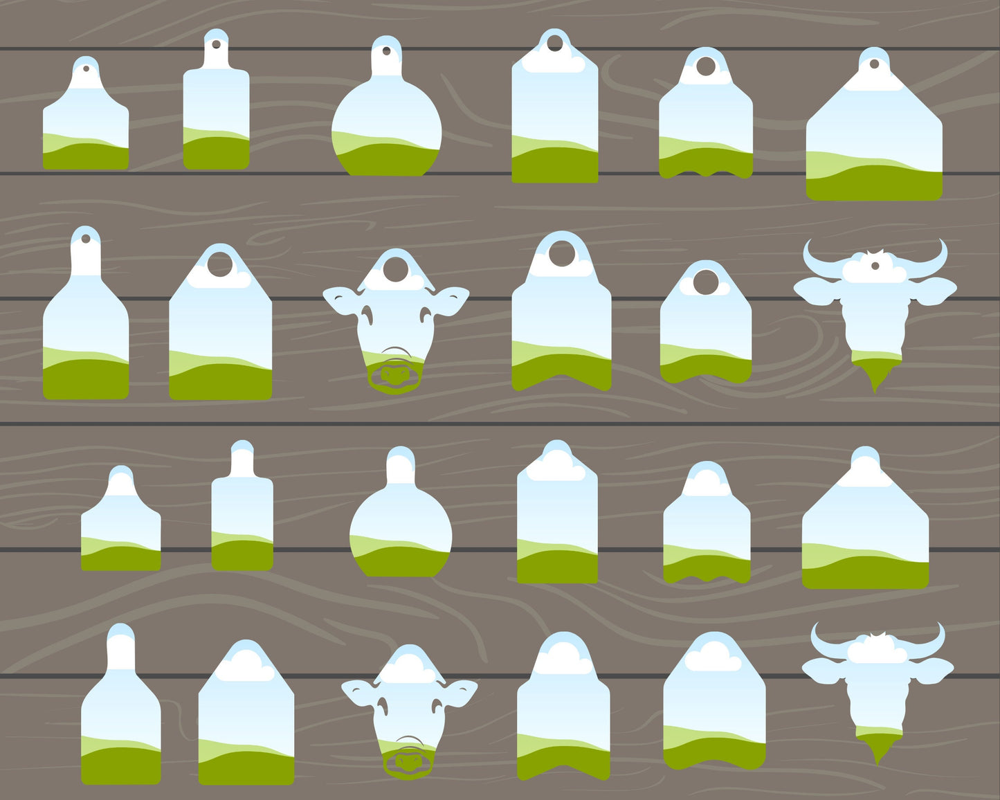 Design Your Own Cow Tag on Canva, Cow Ear Tag Canva Template, Tag Canva Frames Bundle, Editable Gift Tag Template, Drag and Drop Price Tag