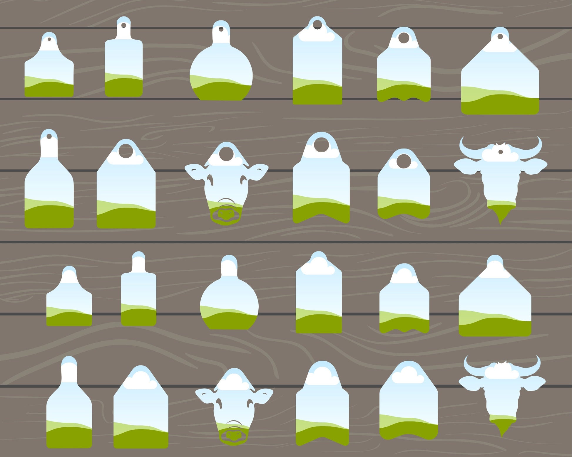 Design Your Own Cow Tag on Canva, Cow Ear Tag Canva Template, Tag Canva Frames Bundle, Editable Gift Tag Template, Drag and Drop Price Tag