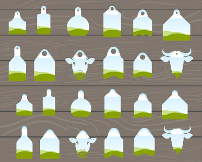Design Your Own Cow Tag on Canva, Cow Ear Tag Canva Template, Tag Canva Frames Bundle, Editable Gift Tag Template, Drag and Drop Price Tag