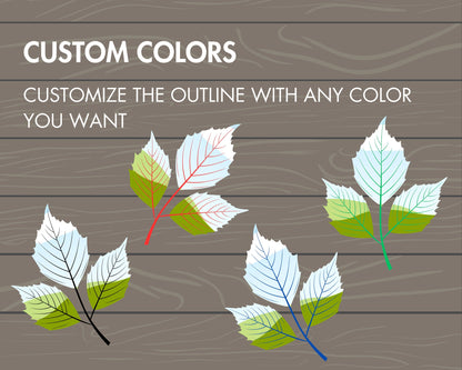 fall leaves canva frames