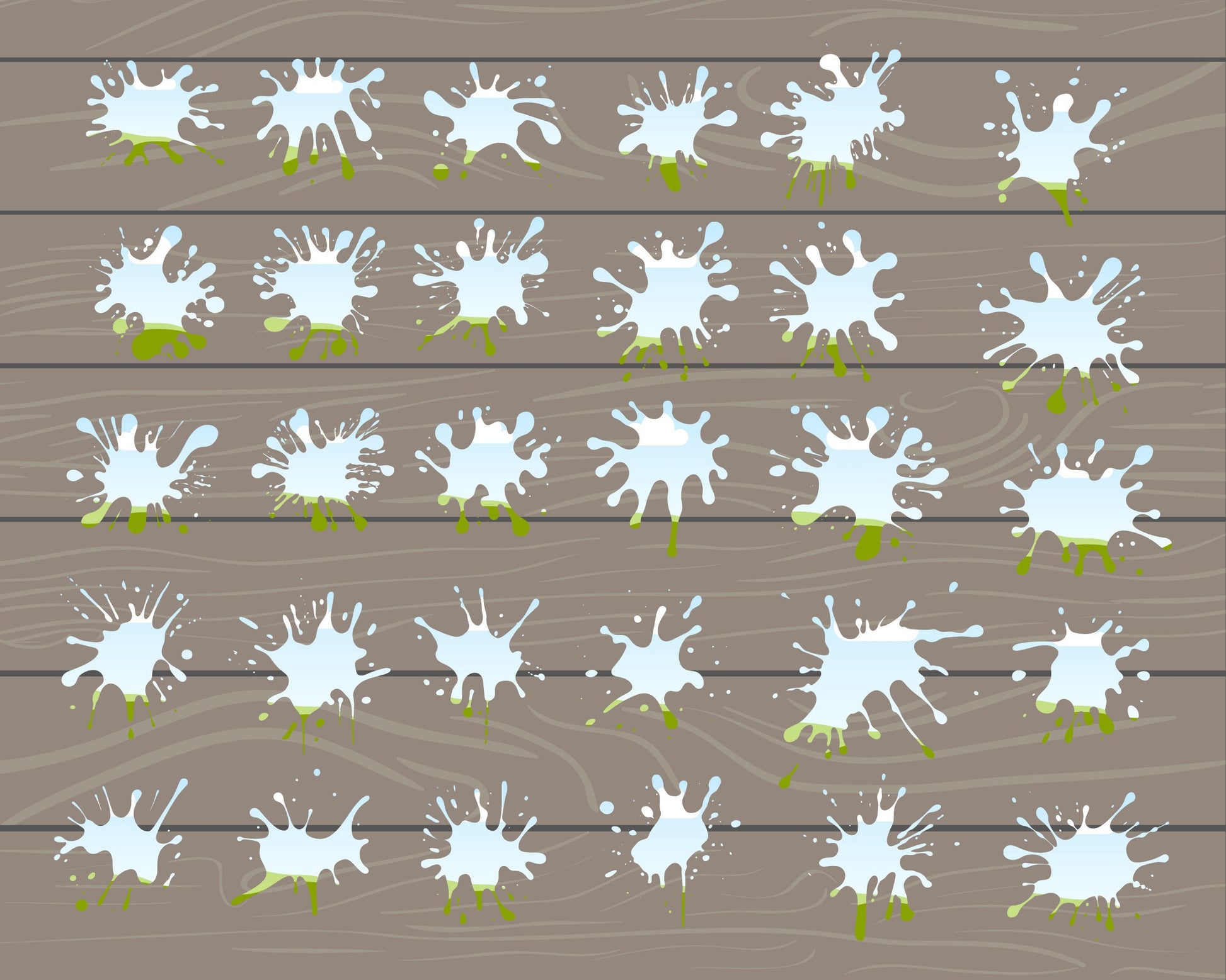 Design Your Own Paint Splatter Canva Frames, Paint Splats Canva Template, Paint Spots, Drag and Drop Photo, Paint Splash Clipart, Silhouette