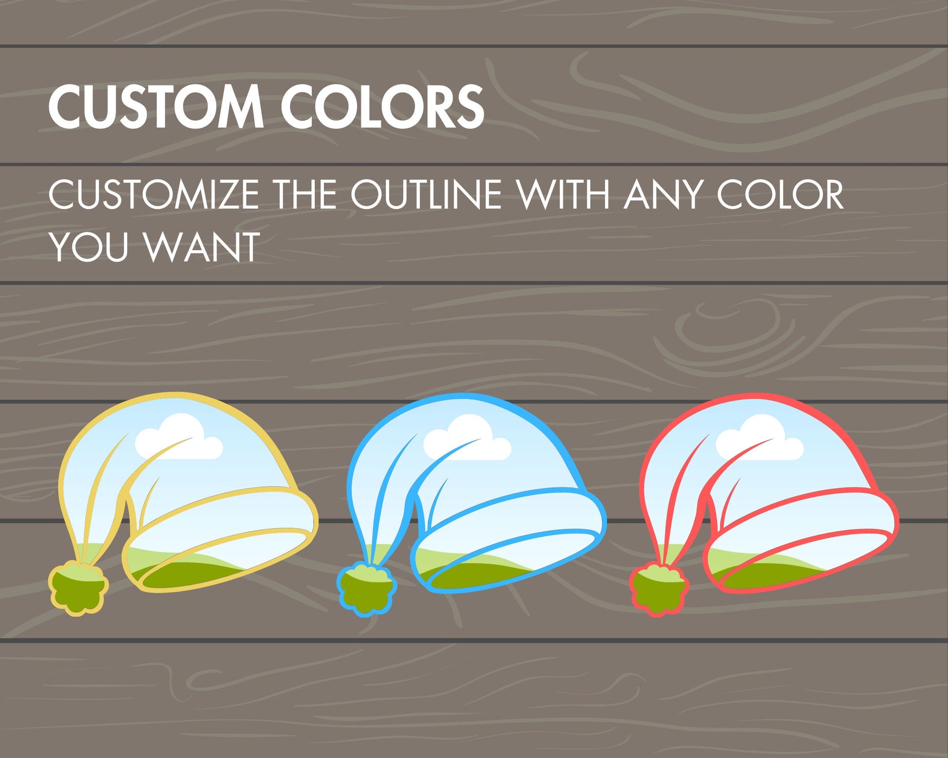 Design Your Own Christmas Hats, Xmas Canva Templates, Santa Hat Canva Frames Bundle, Drag and Drop PNG, Holiday Winter Hat Silhouette, DIY