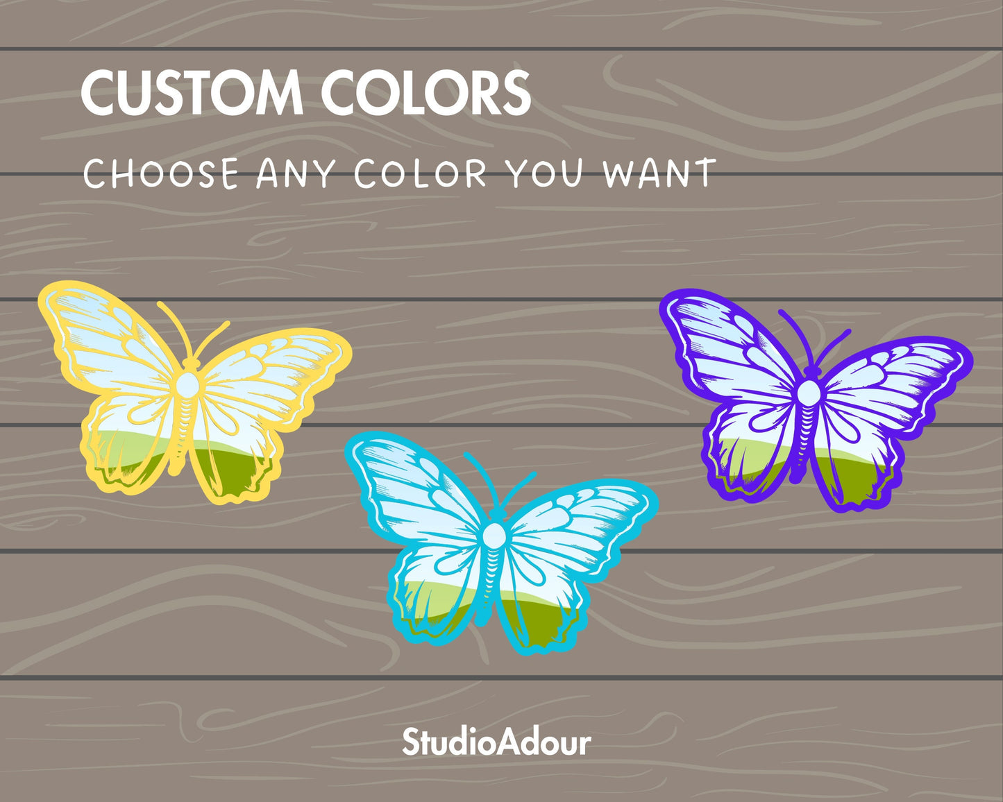Design Your Own Butterlfy on Canva, Canva Frames Bundle, Drag and Drop Photo, Sublimation Designs, Editable Butterfly Silhouette Template