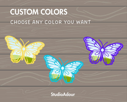 Design Your Own Butterlfy on Canva, Canva Frames Bundle, Drag and Drop Photo, Sublimation Designs, Editable Butterfly Silhouette Template