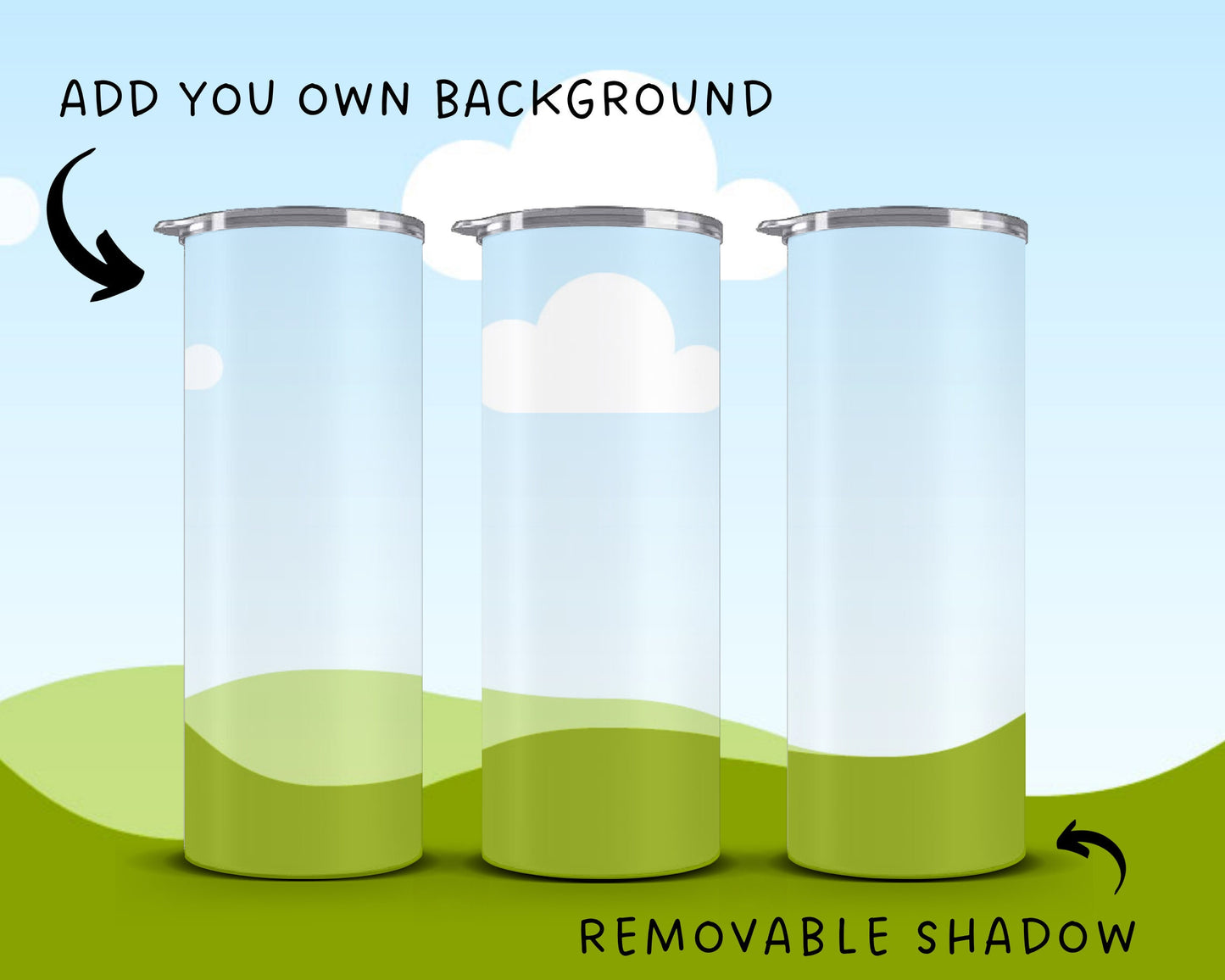 20 Oz Skinny Tumbler Mockup, Transparent Tumbler Mockup Canva, Full Wrap Tumbler Canva Template, Realistic Tumbler Mock, Easy Drag and Drop