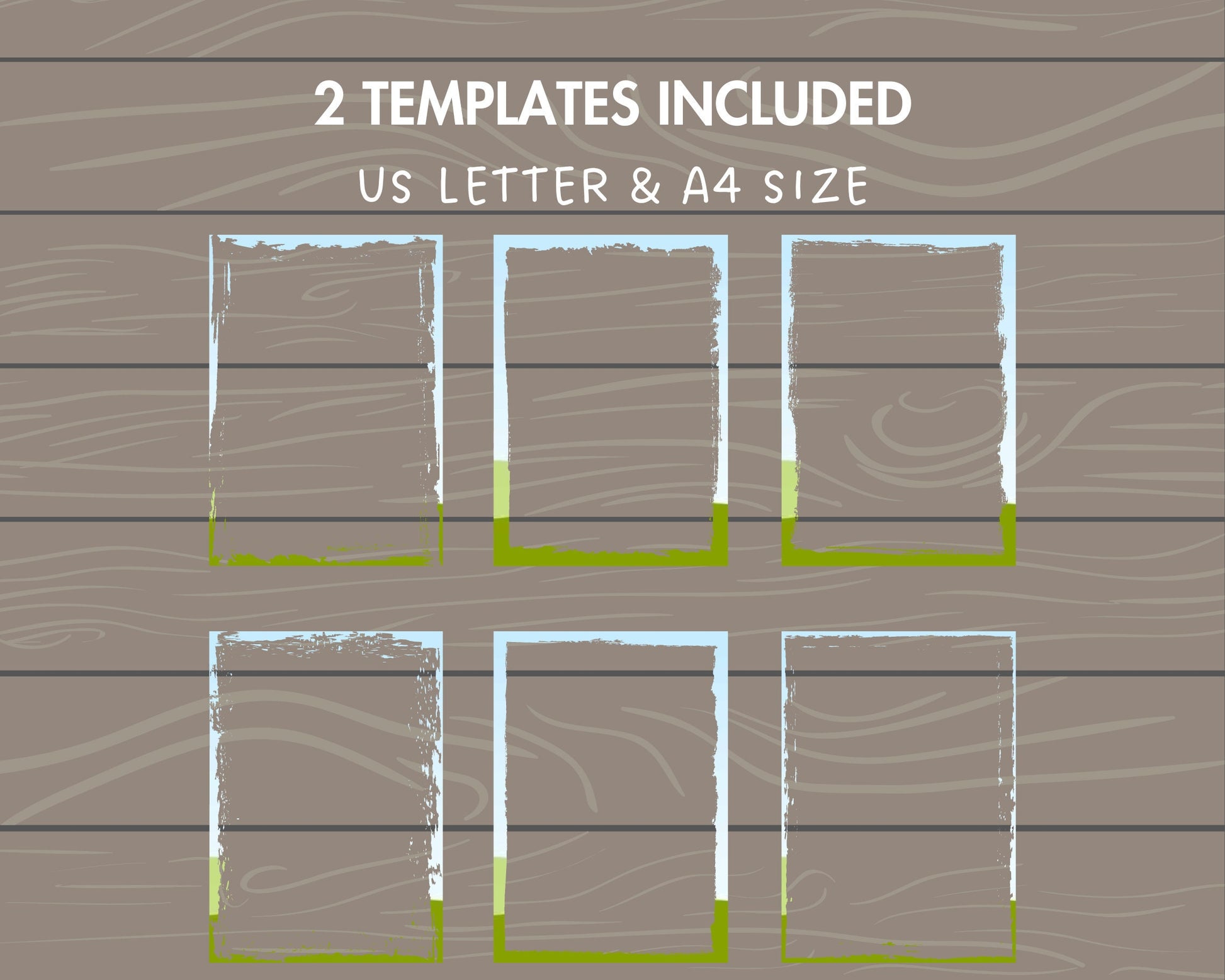 Design Your Own Grunge Edge Canva Frames, Grunge Border Canva Templates, Easy Drag and Drop, Weathered Border, Editable Aged Photo Frames