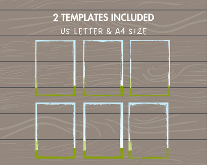 Design Your Own Grunge Edge Canva Frames, Grunge Border Canva Templates, Easy Drag and Drop, Weathered Border, Editable Aged Photo Frames