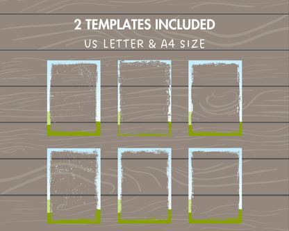 Design Your Own Grunge Edge Canva Frames, Grunge Border Canva Templates, Easy Drag and Drop, Weathered Border, Editable Aged Photo Frames