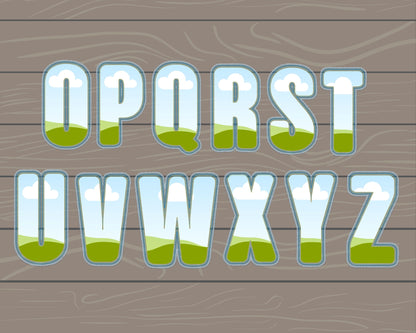 Digital Stitch Letters and Numbers, Faux Embroidery Applique Alphabet, Drag and Drop Photo, DIY Letters Canva Frame, Duotone Canva Letters