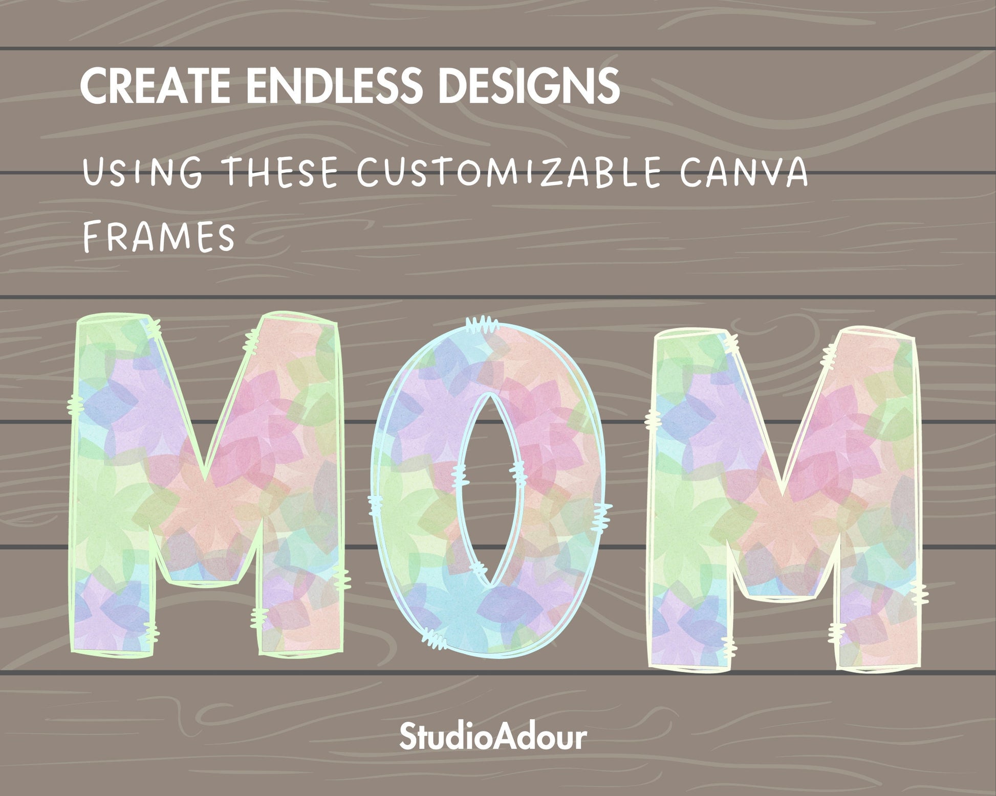 Design Your Own Uppercase Doodle Letters on Canva, Uppercase Doodle Letters Canva Template, Drag and Drop, Editable Canva Doodle Alphabet