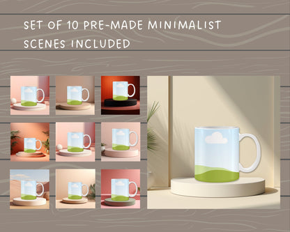11 Oz Mug Canva Mockup, Mug Canva Frame, Easy Drag and Drop Photo, Coffee Mug Canva Template, Editable Mug Mockup Canva, Sublimation Designs
