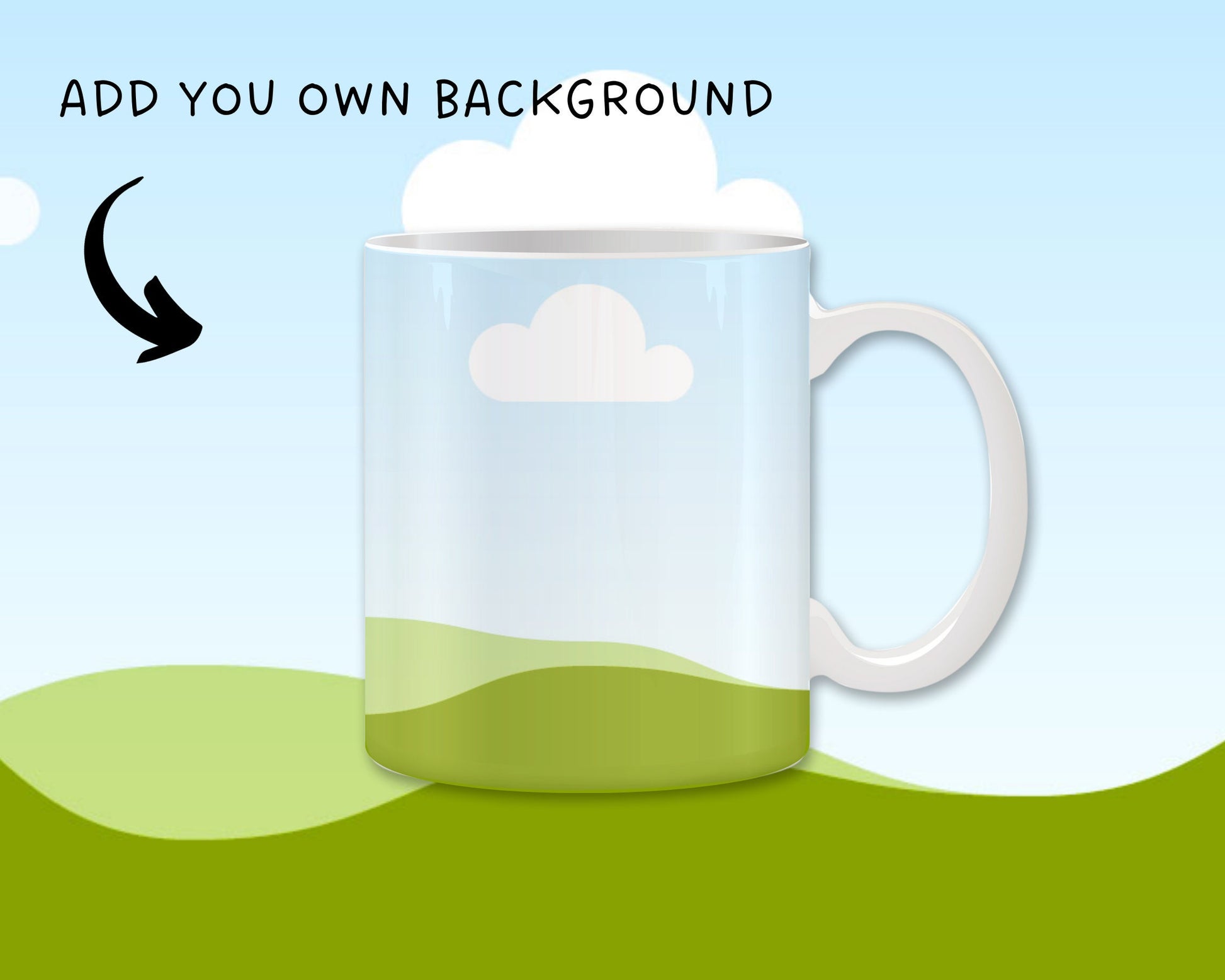 11 Oz Mug Canva Mockup, Mug Canva Frame, Easy Drag and Drop Photo, Coffee Mug Canva Template, Editable Mug Mockup Canva, Sublimation Designs