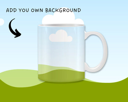 11 Oz Mug Canva Mockup, Mug Canva Frame, Easy Drag and Drop Photo, Coffee Mug Canva Template, Editable Mug Mockup Canva, Sublimation Designs