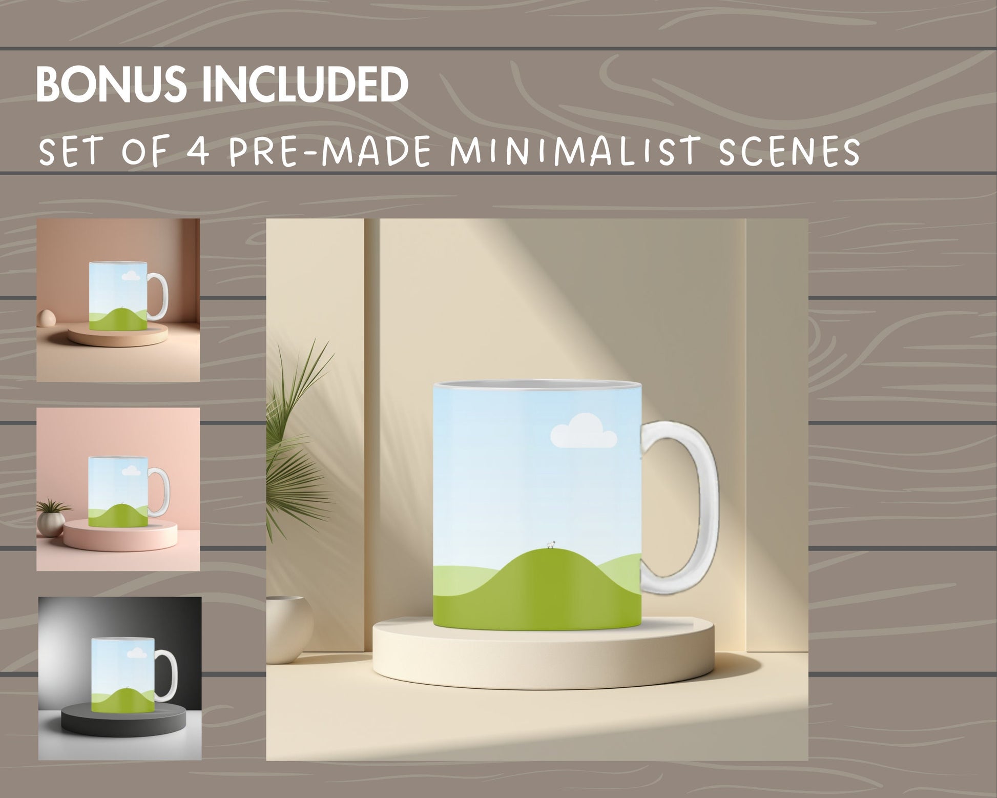 Rotating Mug Mockup, Animated Mug Canva Template, Rotating Mug Canva Mockup, Drag and Drop, 11Oz, 12Oz, 15Oz Mug, Mug 180 Degree Rotation
