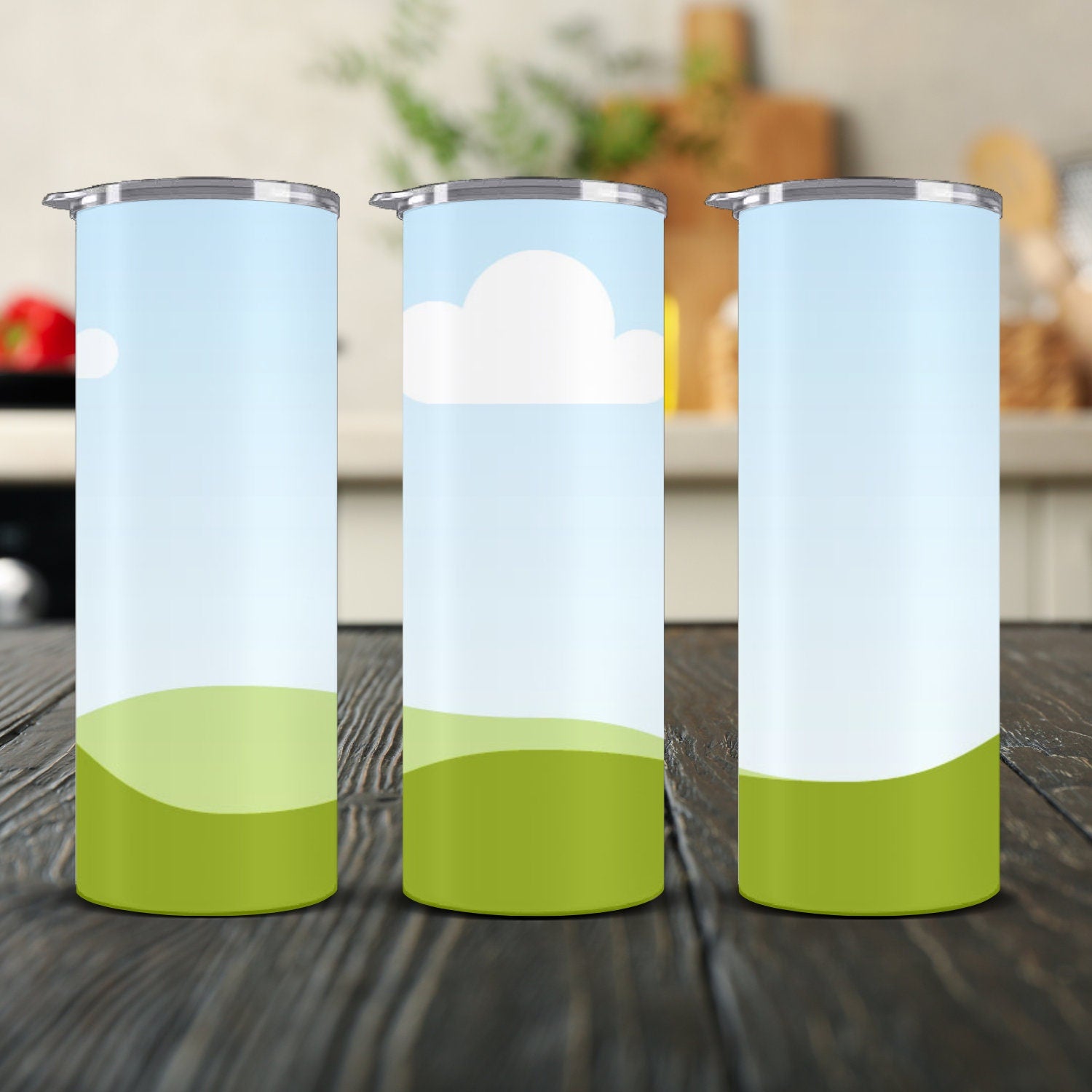 20 Oz Skinny Tumbler Mockup, Transparent Tumbler Mockup Canva, Full Wrap Tumbler Canva Template, Realistic Tumbler Mock, Easy Drag and Drop