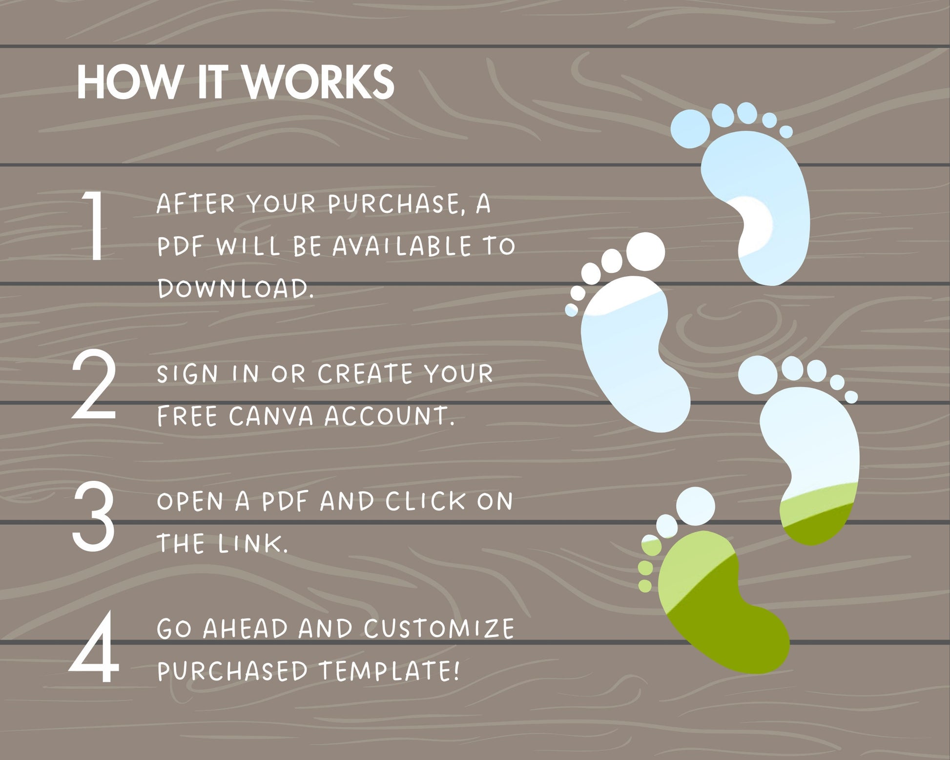 Design Your Own Baby Footprint Canva Frame, Editable Baby Feet Canva Template, Canva Frames Bundle, Baby Shower, Drag and Drop, Baby Clipart