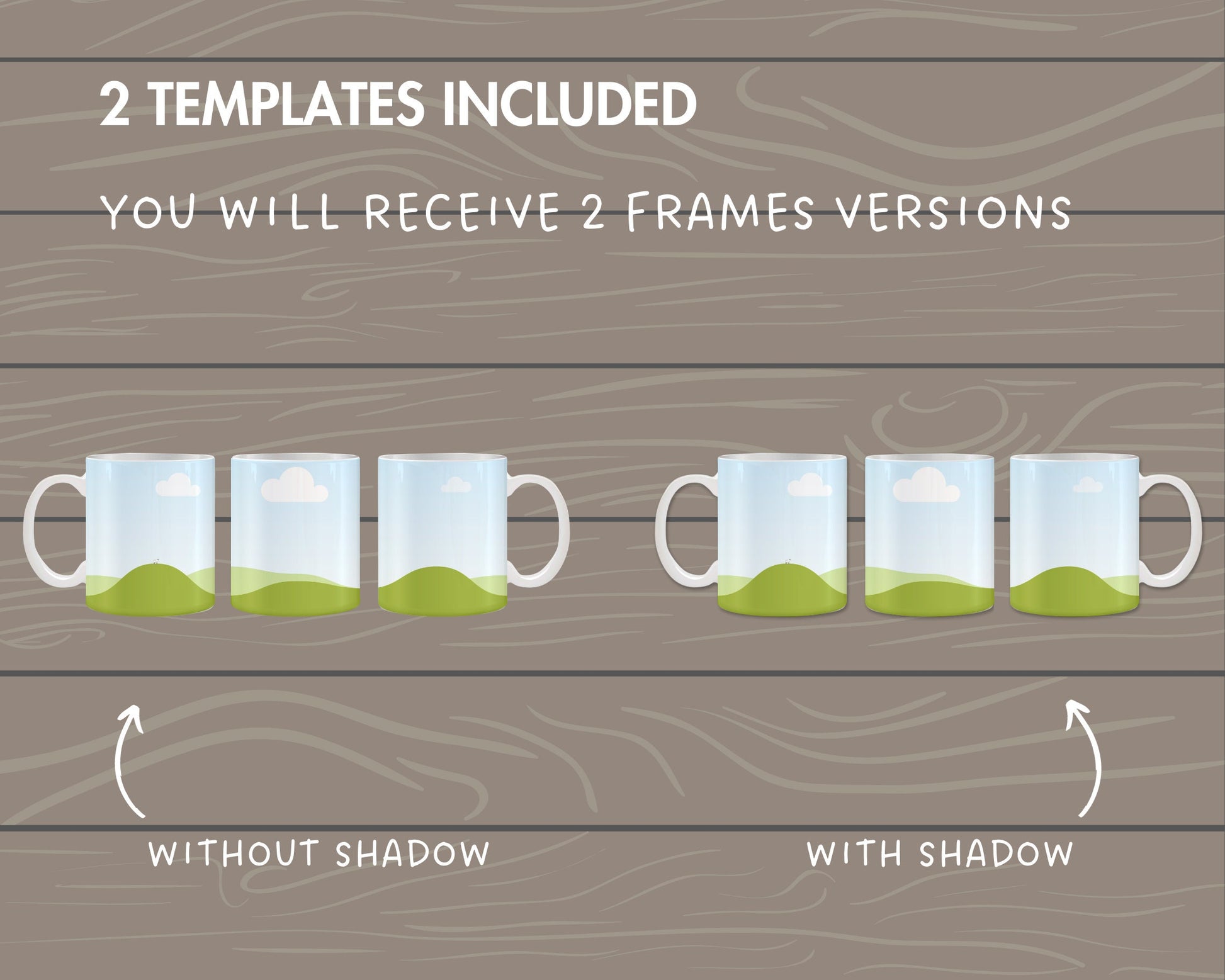 11 Oz Mug Canva Mockup, Full Wrap Mug Canva Frame, Drag and Drop, Editable 11oz Coffee Mug Mockup, Mug Canva Template, Sublimation Designs