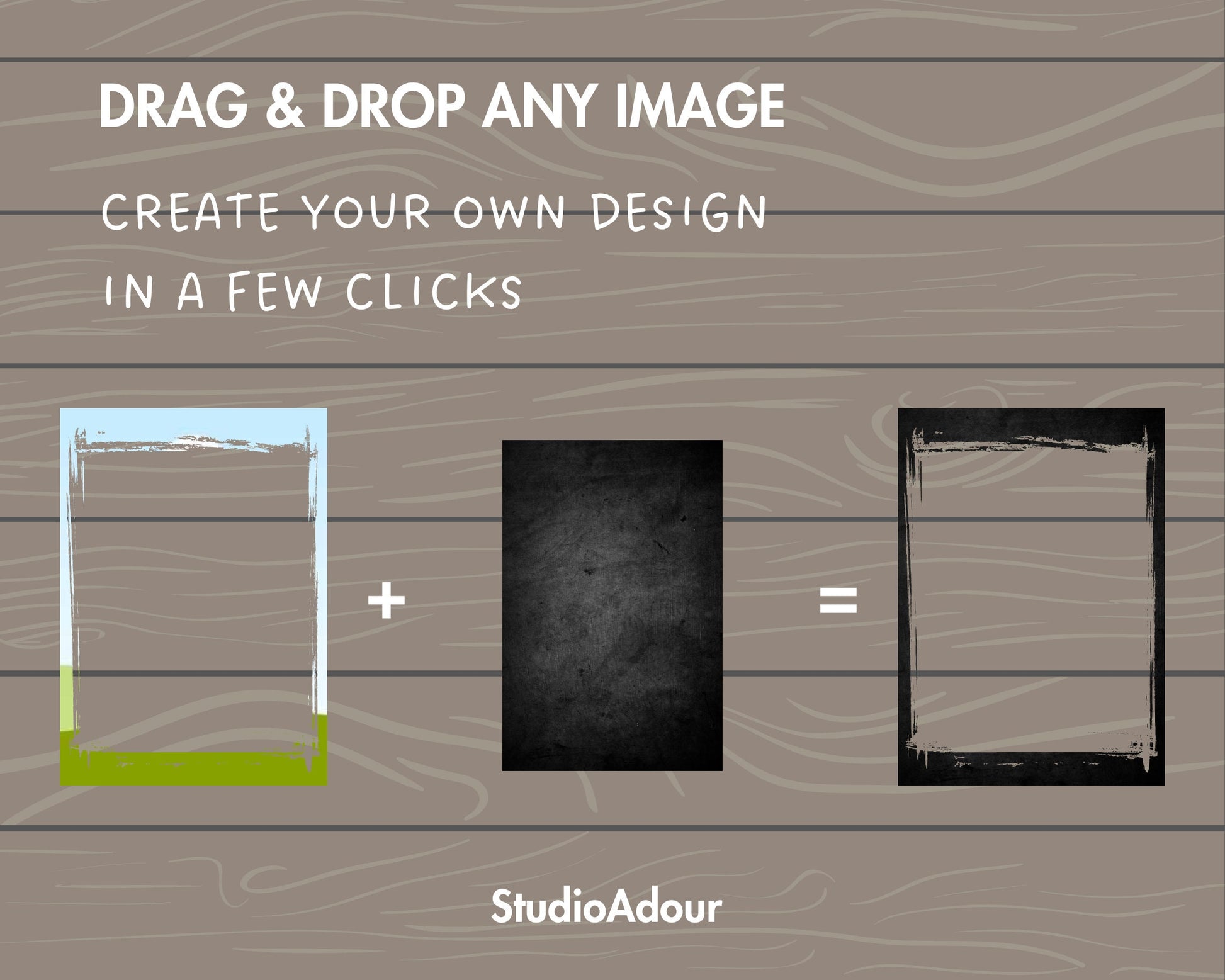 Design Your Own Grunge Edge Canva Frames, Grunge Border Canva Templates, Easy Drag and Drop, Weathered Border, Editable Aged Photo Frames
