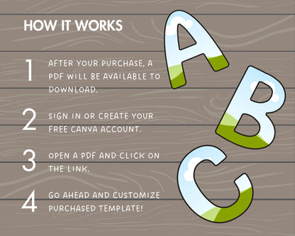 Design Your Own Doodle Letters on Canva, Doodle Alphabet Canva Template, Drag and Drop Letters, Editable Hand Drawn Letters, Canva Frames