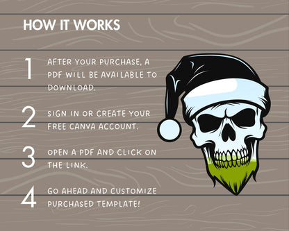 Design Your Own Skull Head on Canva, Editable Skull Canva Template, Drag and Drop Photo, Skull Clipart, Halloween Skull, Skull Bundle Canva