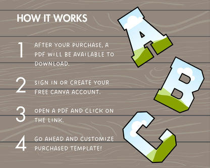 Design Your Own Varsity Letters, Varsity Alphabet Canva Template, Drag and Drop, College Letters & Numbers, School Canva Uppercase Letters