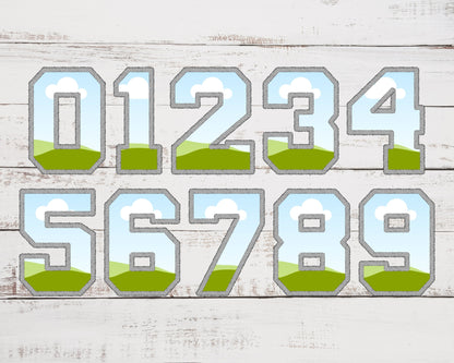 Design Your Own Varsity Letters and Numbers, Faux Embroidery Varsity Alphabet, Sport Canva Letters, Drag and Drop, DIY Applique Letters PNG