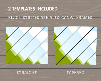 Design Your Own Stripes Pattern 20oz Skinny Tumbler Template, Editable Canva Template, Drag an Drop Burst Tumbler Template, Tumbler Wrap