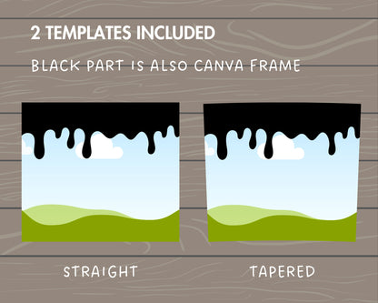 Drip Tumbler Editable Canva Template, Seamless 20oz Skinny Tumbler Wrap, Drag an Drop PNG, Burst Tumbler Template, Straight & Tapered Wrap