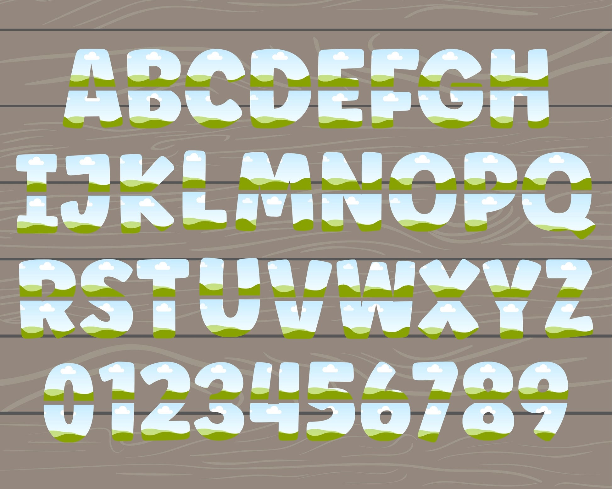 Split Canva Alphabet, Stencil Letters and Numbers, Drag and Drop, Canva Frames Bundle, DIY Letters Frames Canva, Editable Canva Letters