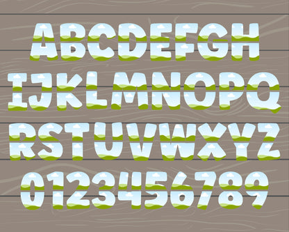 Split Canva Alphabet, Stencil Letters and Numbers, Drag and Drop, Canva Frames Bundle, DIY Letters Frames Canva, Editable Canva Letters