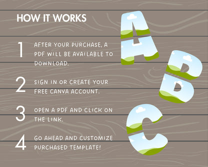 Split Canva Alphabet, Stencil Letters and Numbers, Drag and Drop, Canva Frames Bundle, DIY Letters Frames Canva, Editable Canva Letters