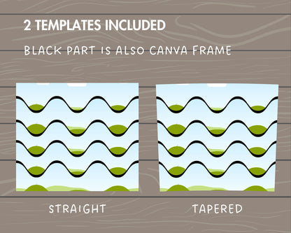 Design Your Own Waves Burst Tumbler Template, 20oz Straight Skinny Tumbler Canva Template, Drag and Drop, Wavy Seamless Tumbler Wrap