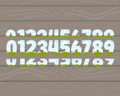 Split Canva Alphabet, Stencil Letters and Numbers, Drag and Drop, Canva Frames Bundle, DIY Letters Frames Canva, Stacked Canva Letters
