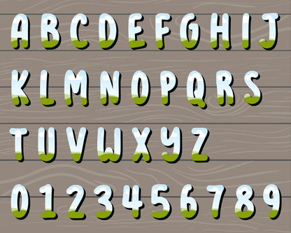 Design Your Own Doodle Letters on Canva, Outline Alphabet Canva Template, Drag and Drop, Shadow Effect Canva Alphabet, Canva Frames Bundle