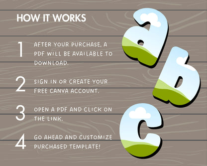 Design Your Own Doodle Letters on Canva, Doodle Alphabet Canva Template, Drag and Drop, Editable Canva Alphabet, Canva Frames Bundle, DIY