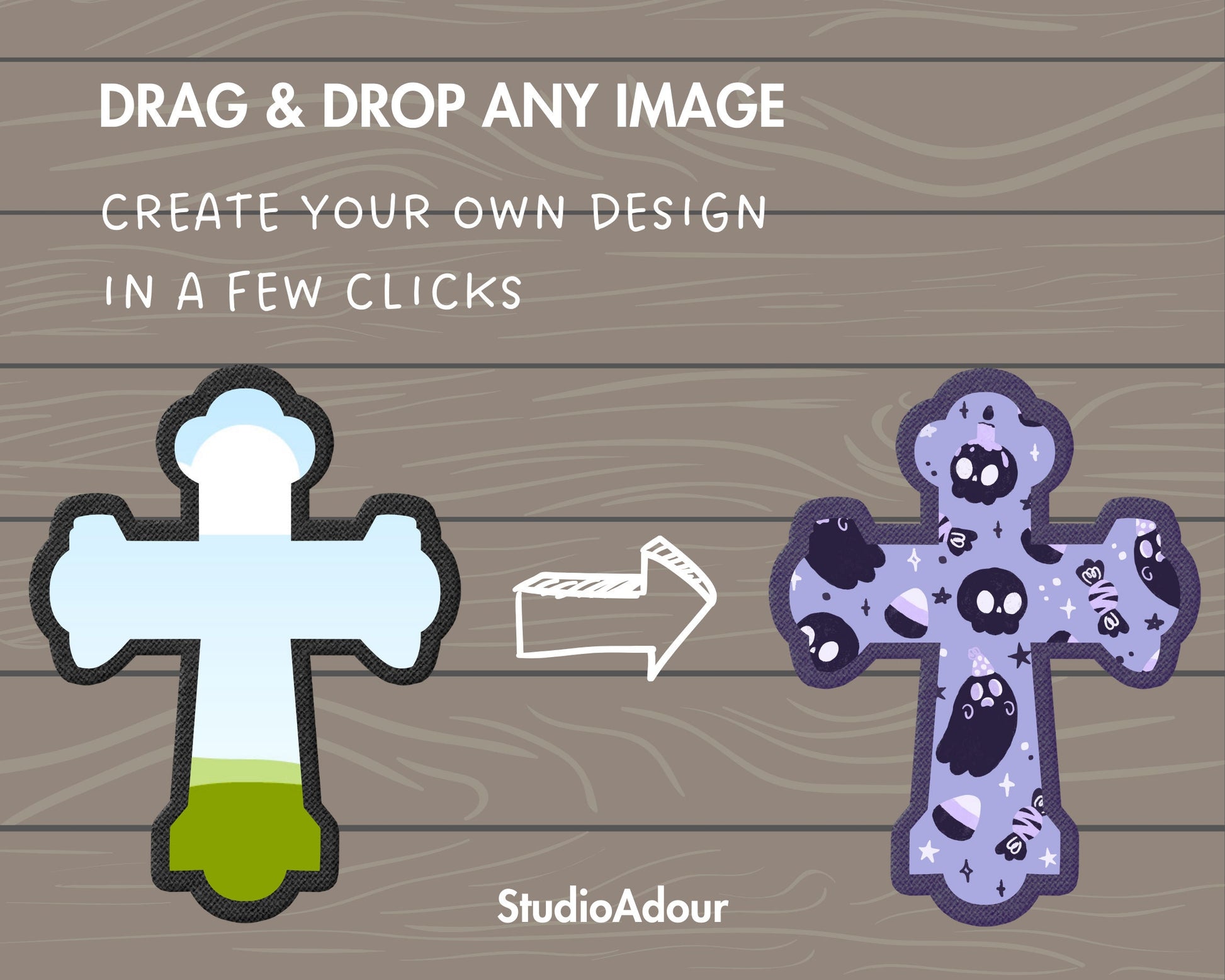 Design Your Own Faux Embroidery Cross on Canva, Religious Cross Canva Template, Easy Drag and Drop, Digital Stitch Applique Cross, Faith