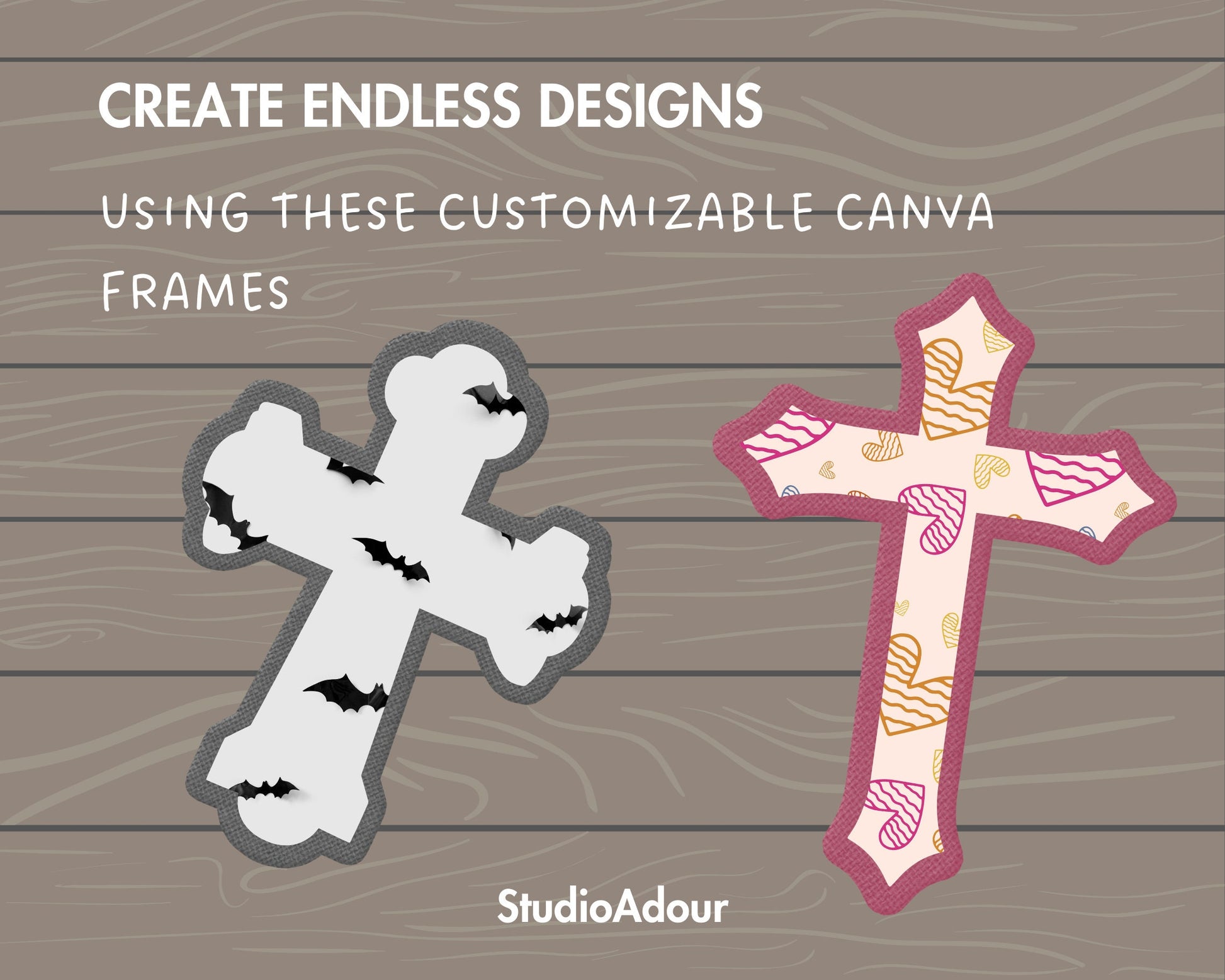 Design Your Own Faux Embroidery Cross on Canva, Religious Cross Canva Template, Easy Drag and Drop, Digital Stitch Applique Cross, Faith