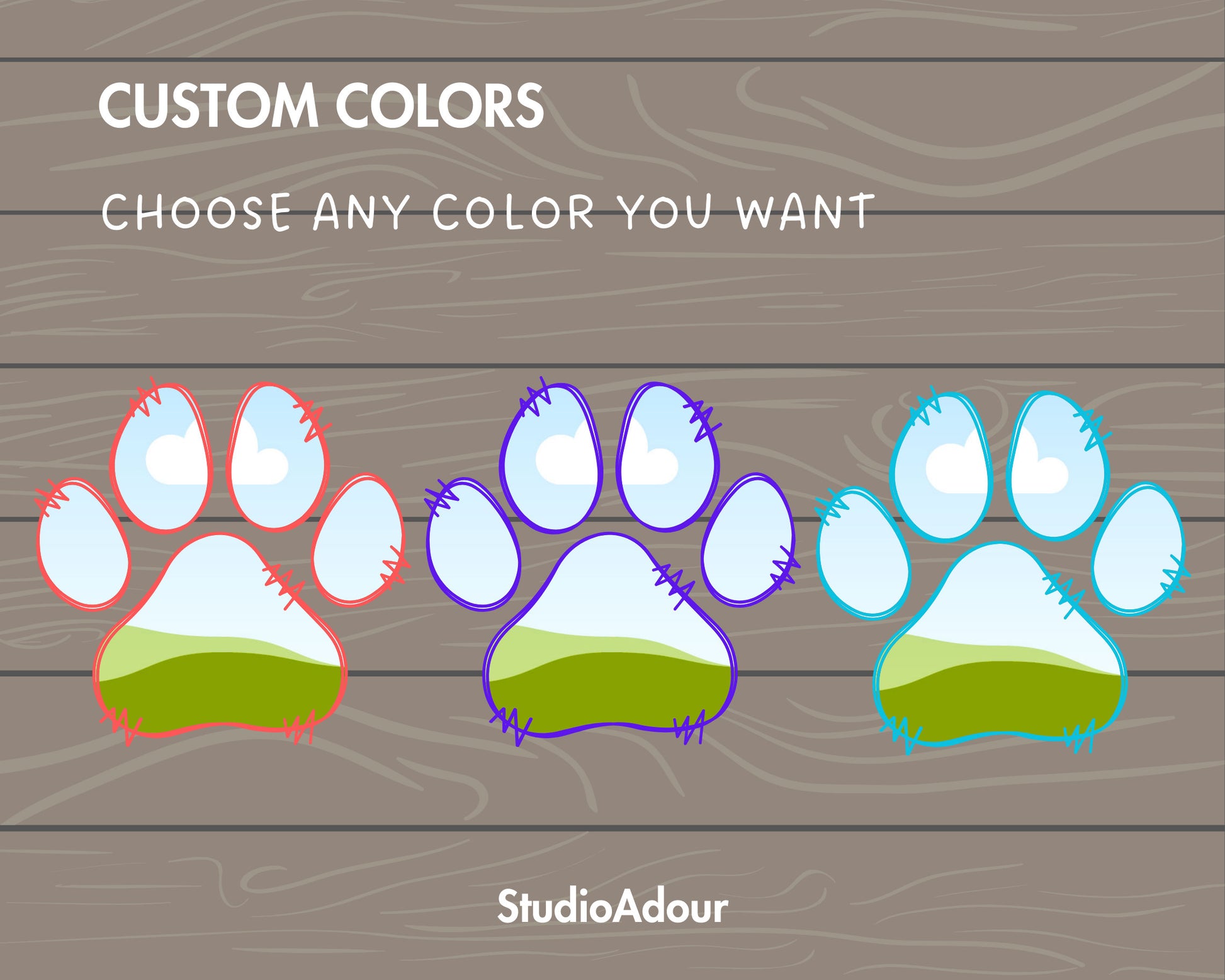 Design Your Own Doodle Paw Canva Frames, Paw Canva Template, Drag and Drop Canva Frames, Dog Paw, Editable Canva Pet Paw, Sublimation Design