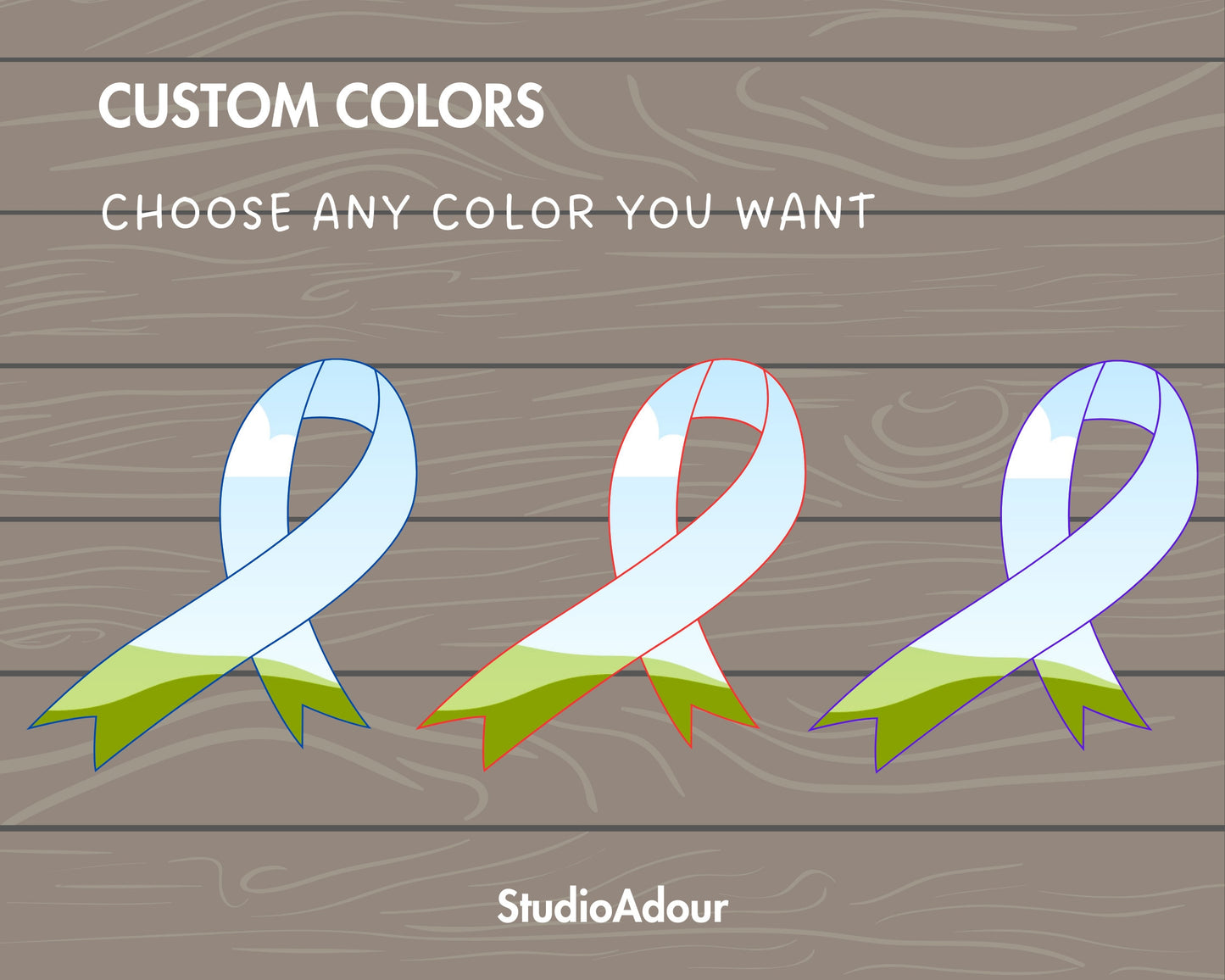 Design Your Own Awareness Ribbon on Canva, Awareness Ribbon Canva Template, Easy Drag and Drop, Editable Ribbon Canva Frames, Breast Cancer