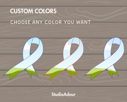 Design Your Own Awareness Ribbon on Canva, Awareness Ribbon Canva Template, Easy Drag and Drop, Editable Ribbon Canva Frames, Breast Cancer