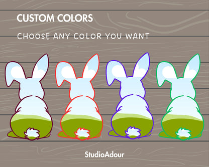 Design Your Own Easter Bunny Canva Frames, Rabbit Silhouette, Drag and Drop Photo, Bunny Sticker, Easter Bunny, Editable Canva Frames Bundle