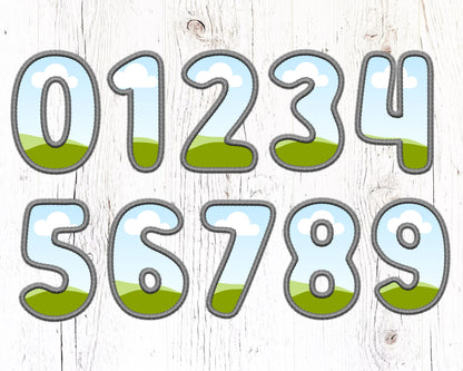 Digital Stitch Canva Alphabet PNG, Doodle Faux Embroidery Applique Letters, Canva Frames Bundle, Drag and Drop, DIY Canva Alphabet, Duotone