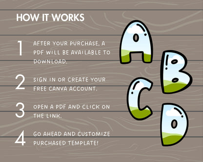 Design Your Own Doodle Alphabet on Canva, Uppercase Doodle Letters & Numbers Canva Template, Drag and Drop, Editable Canva Doodle Alphabet